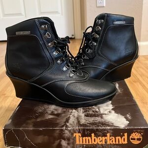 Timberland leather lace up boots